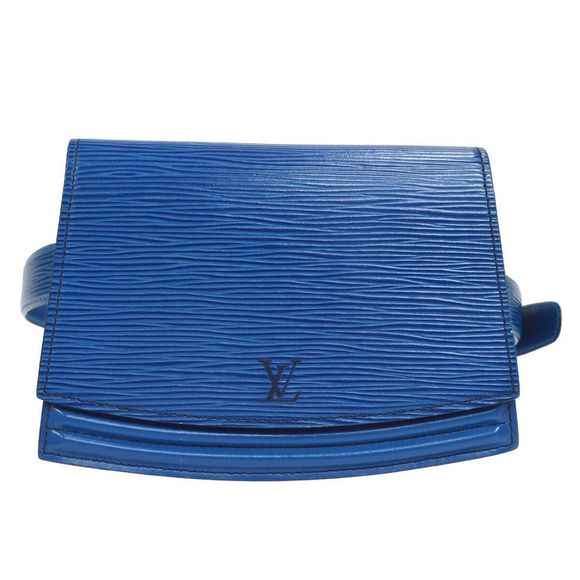 LOUIS VUITTON Tilsitt Waist Pouch Bum Bag Blue Epi Leather - Picture 1 of 9